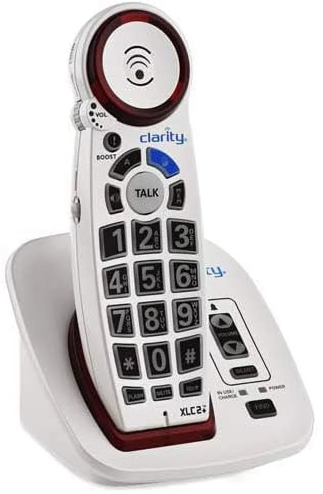 Button Speakerphone with Amplified White ID, Cordless Big Clarity Caller Talking