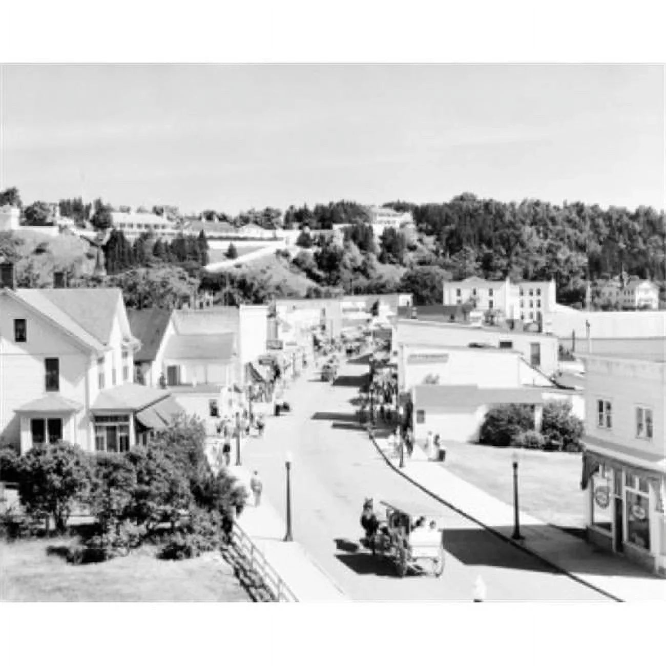 on USA x Mackinac Street 18 Print Poster Island in. Michigan Scene - 24