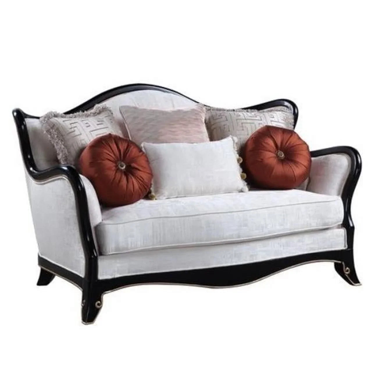 43 x Beige 66 Nurmive 41 Loveseat x Fabric Pillows, in. 6 Sofa with