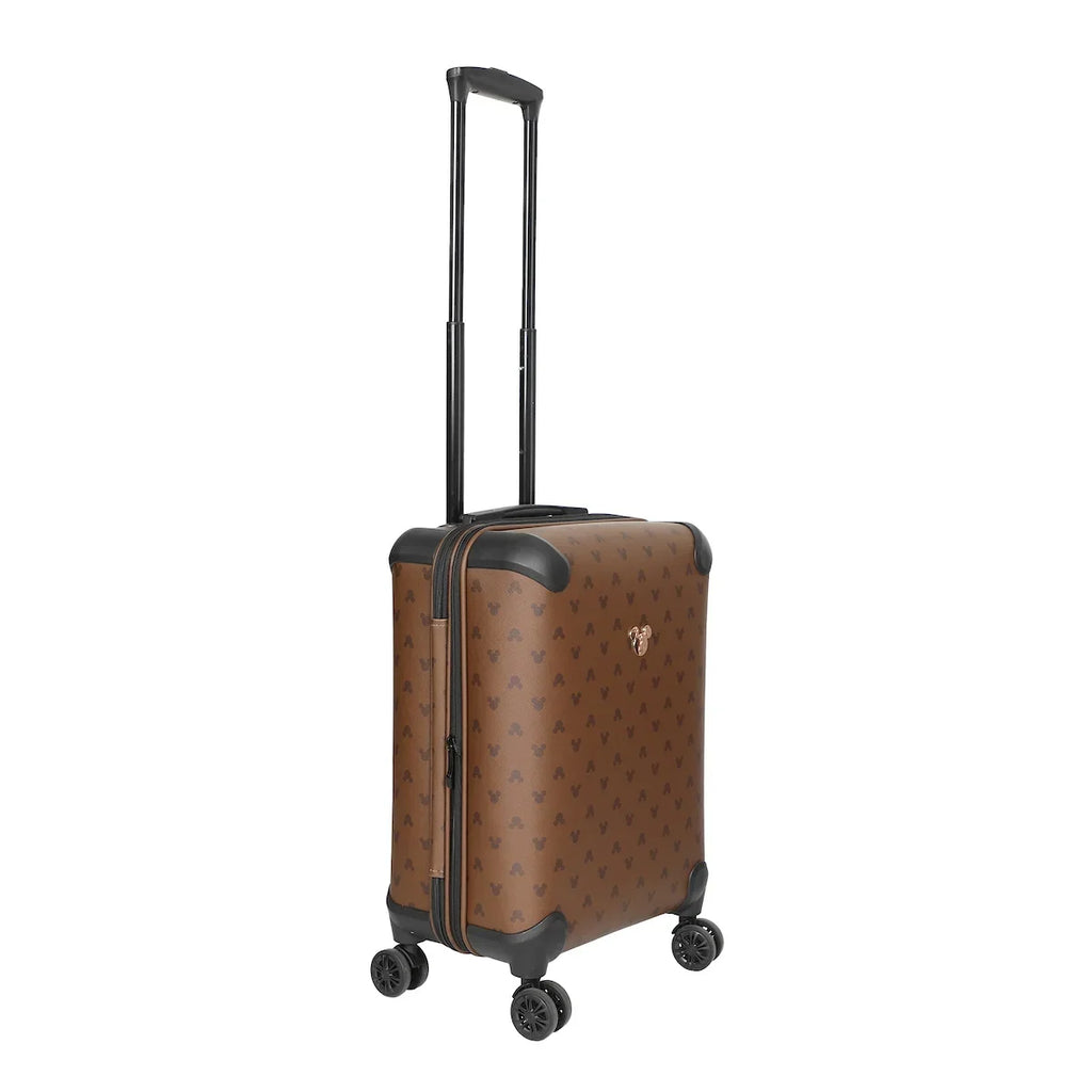 Ears 22” Disney Mouse Mickey Luggage Brown Rolling