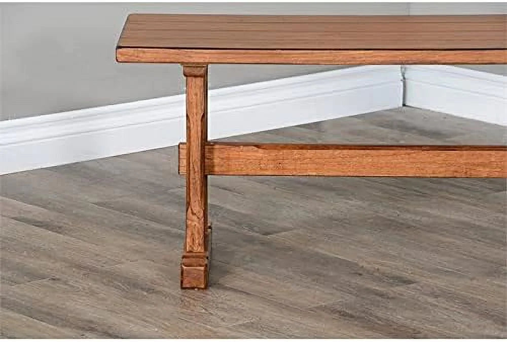 Oak 18.5" Farmhouse in LLBIULife Rustic Bench Wood Nook Side Sedona Mindi