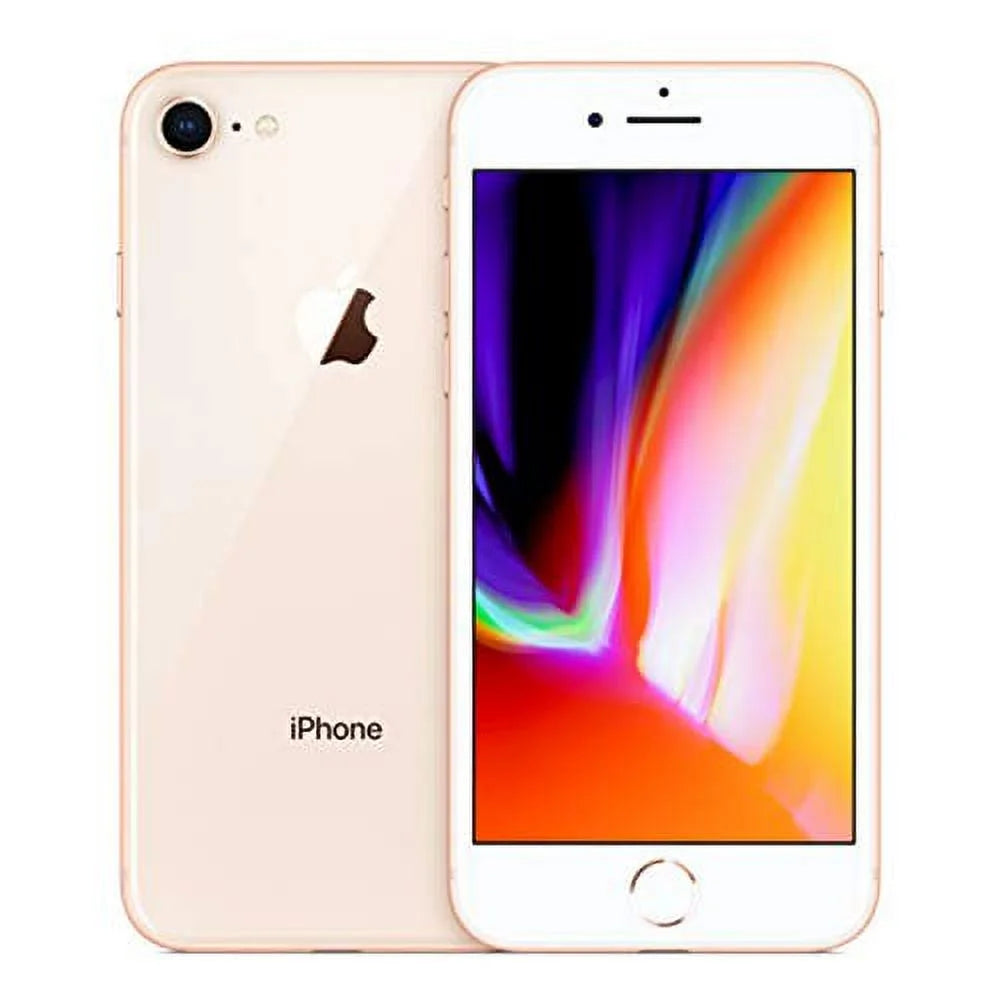 ) (Refurbished) iOS,Gold (Certified 64GB 4G 8  iPhone Restored AT&T LTE
