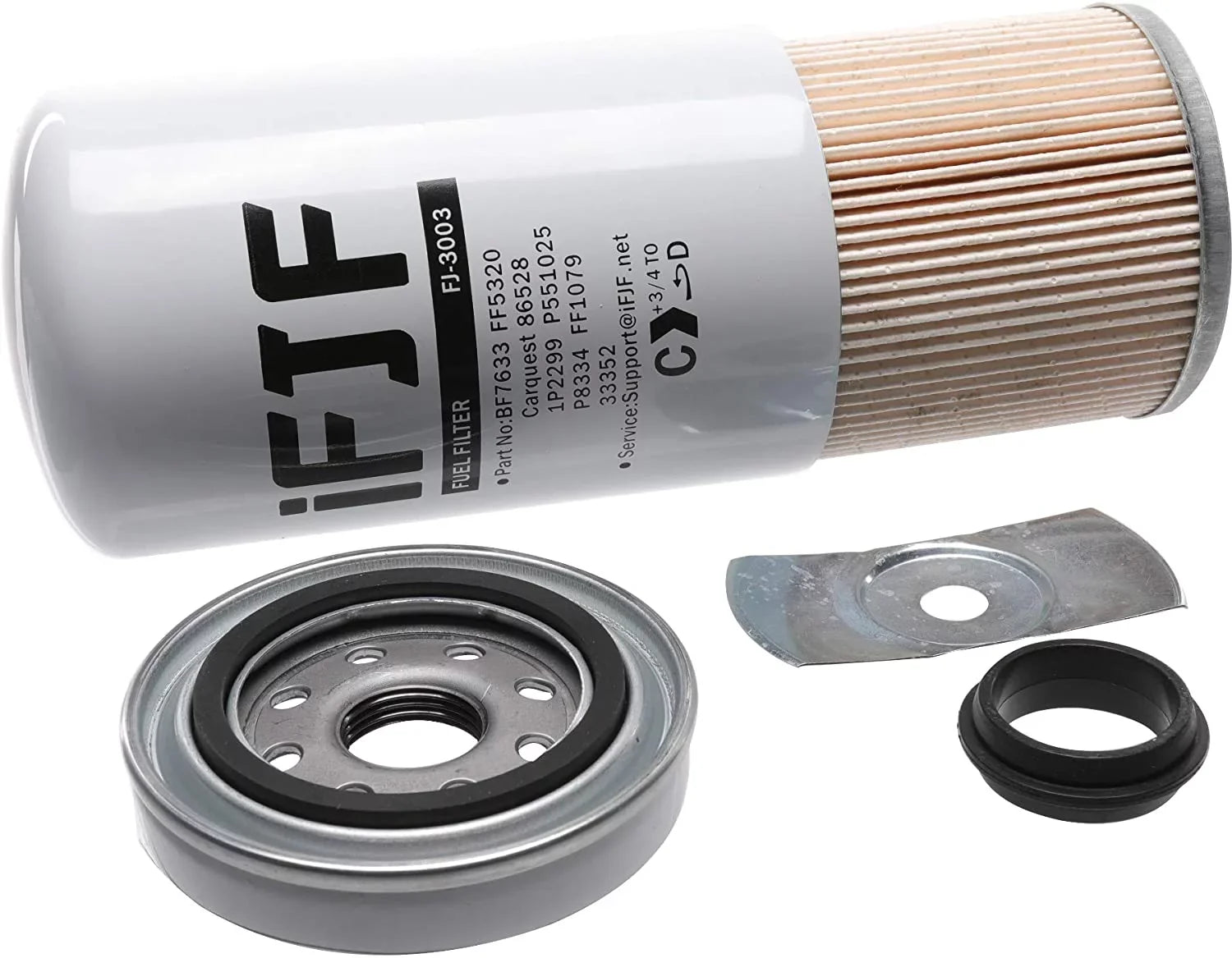 33528 3500HD FF3003 for Spin-on Silverado/GMC 2500HD Fuel P551313 2001-2016 Replacement iFJF Duramax FF5320 Filter 1R-0750 6.6L Chevy Sierra Replaces BF7633