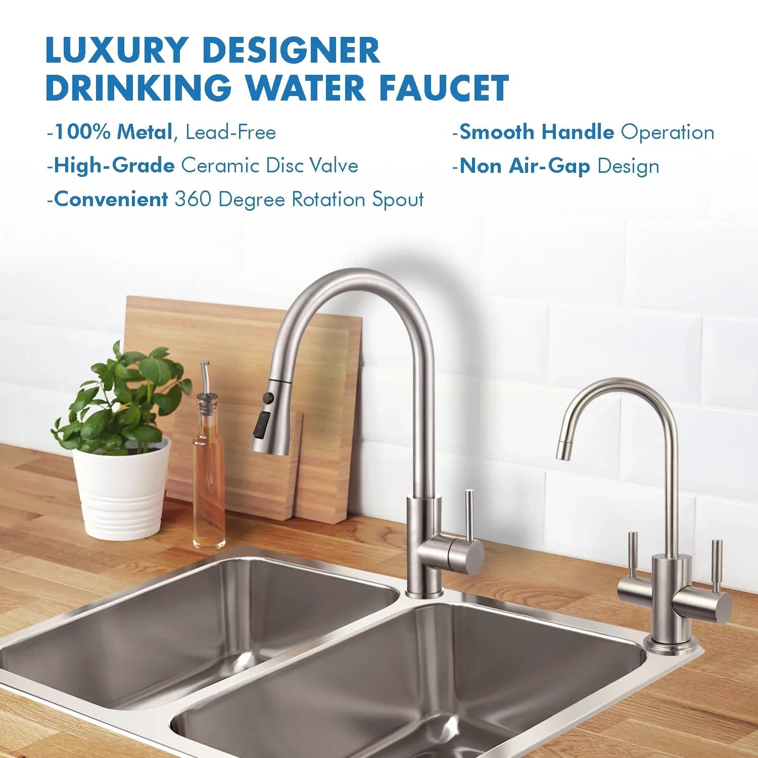 Cold APEC Reverse Instant Water Hot Drinking 2-Handle Westbrook Nickel and in Faucet Osmosis Dispenser Brushed