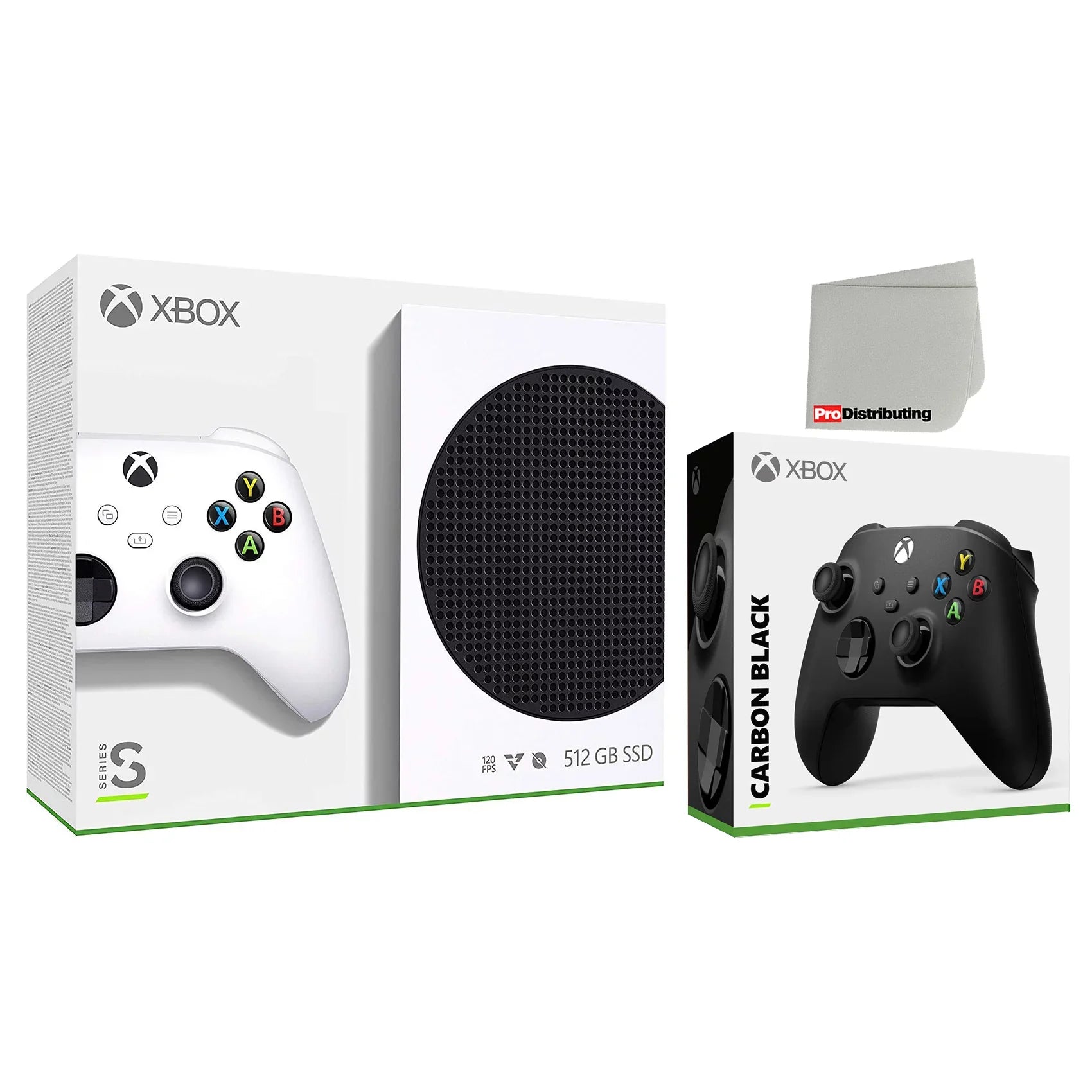 Series and Carbon Digital Controller Xbox Cleaning 512GB Microsoft Black Microfiber Extra Cloth with S Console