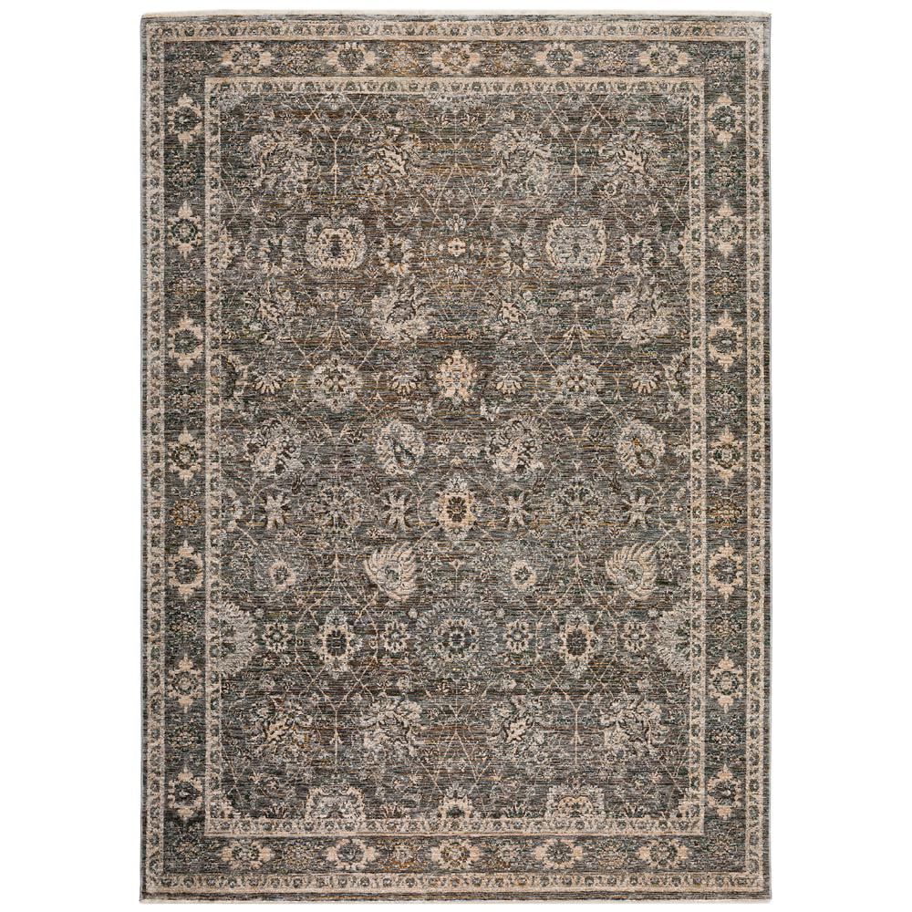 7'10" Rugs Yarra Dalyn YA5 Rug Pewter x 5'