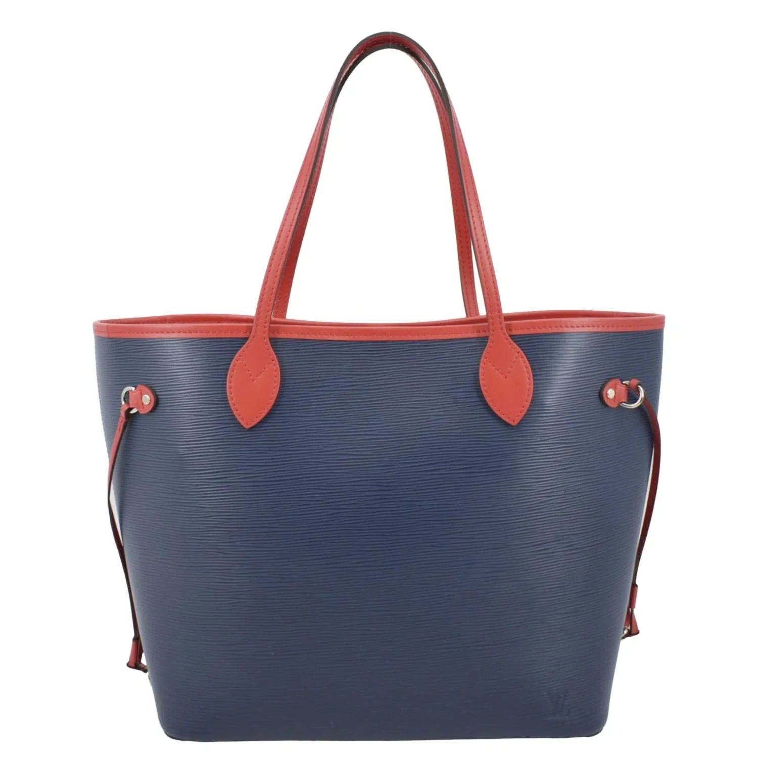 Blue Leather Tote LOUIS VUITTON Neverfull Pre-owned Shoulder Epi Bag PM