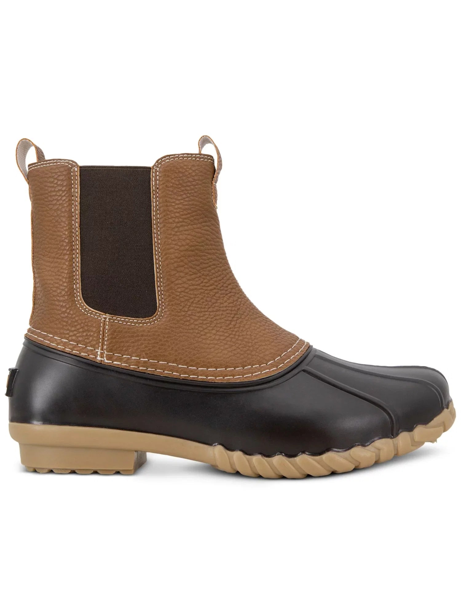 M 8 JAMBU BY Round JBU Milton Mens Brown Toe Duck Boots Cushioned Goring