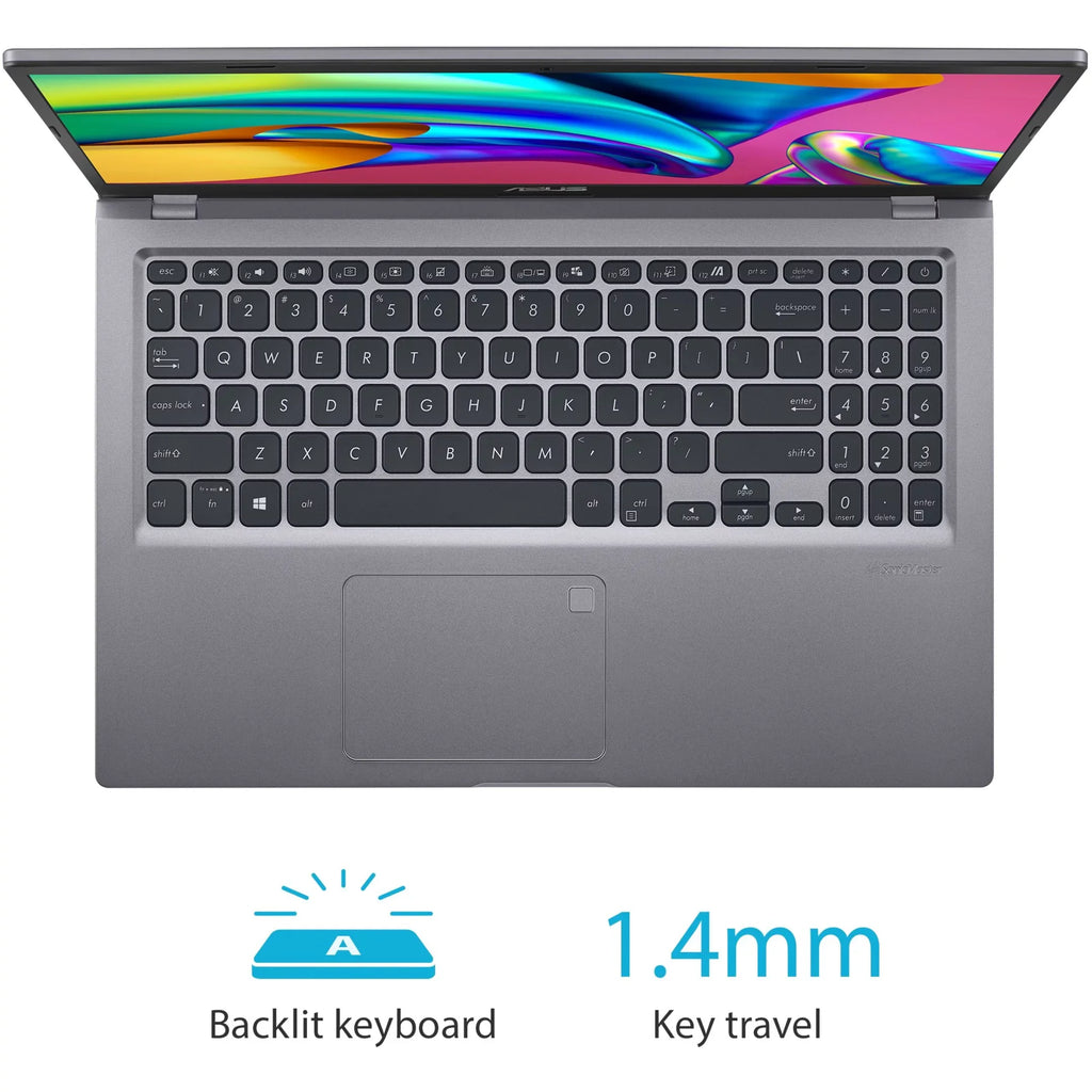 F515, Xe 10 SSD, Intel 8GB Windows Graphics, 15.6\" Iris i5-1135G7, 15 F515EA-DB55 VivoBook Slate HD, Home,  Full 512GB Core RAM, Gray, Intel