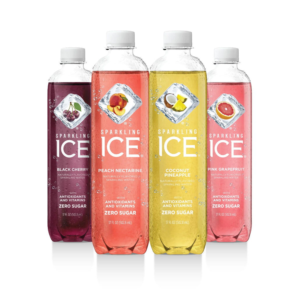Fl Peach Variety Ice 17 Coconut Cherry, Grapefruit) Sparkling Oz, 12 (Black Pack, Pink Count Pine, Nectarine,