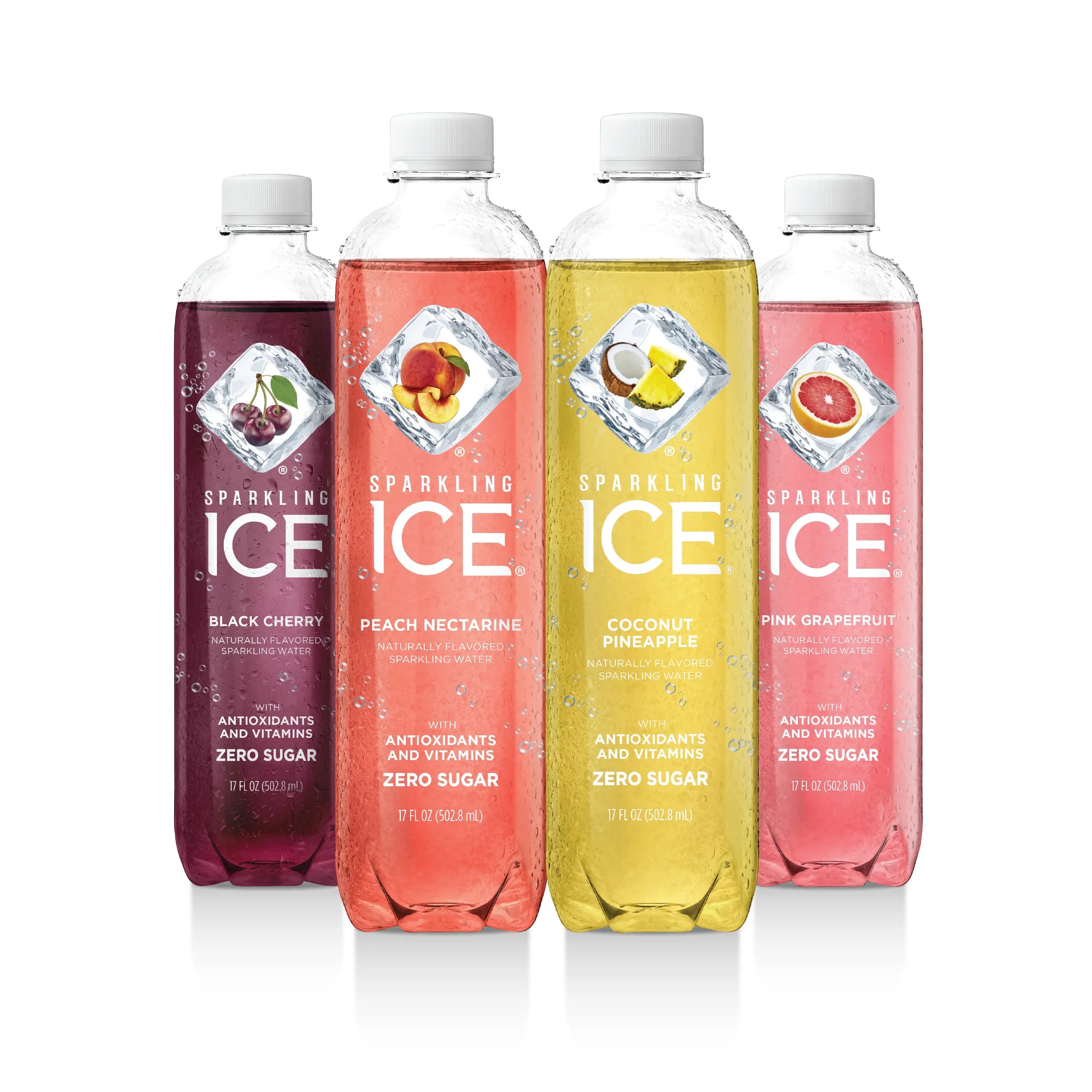 Fl Peach Variety Ice 17 Coconut Cherry, Grapefruit) Sparkling Oz, 12 (Black Pack, Pink Count Pine, Nectarine,