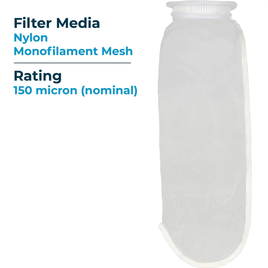 Filter (20”) 150 255033-03 #4 Liquid of Woven Mesh SP-BN-420-150 SpiroPure (Case Bag 40) BN-420-150 Monofilament Micron Nylon
