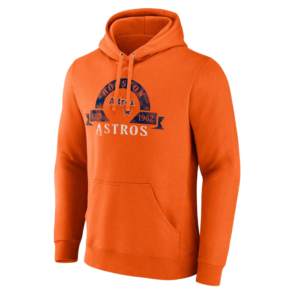 Majestic Utility Men's Astros Pullover Orange Hoodie Houston