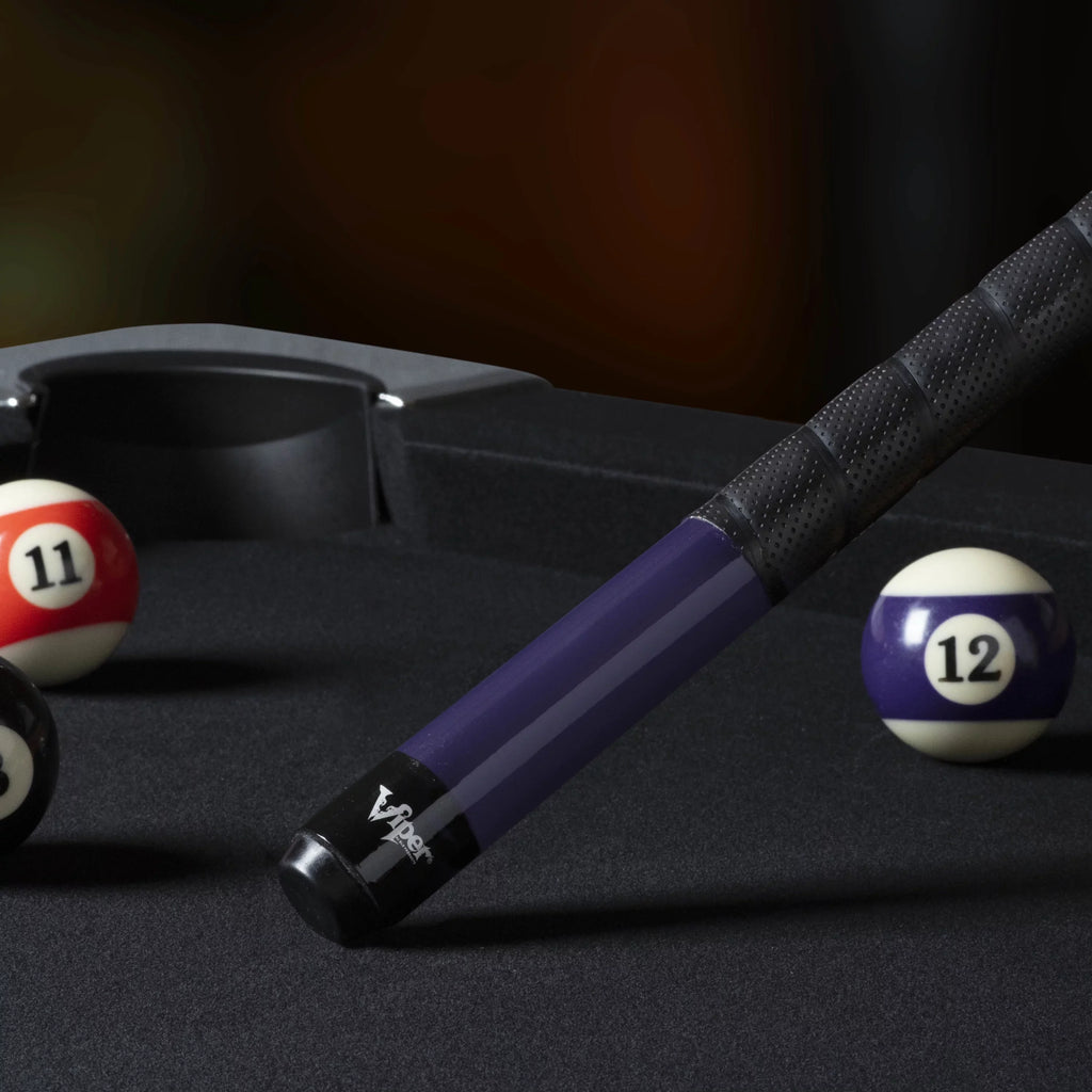 Sure 2 Piece, Grip Cue, Billiard/Pool Purple, Ounce 19 Pro 58" Viper