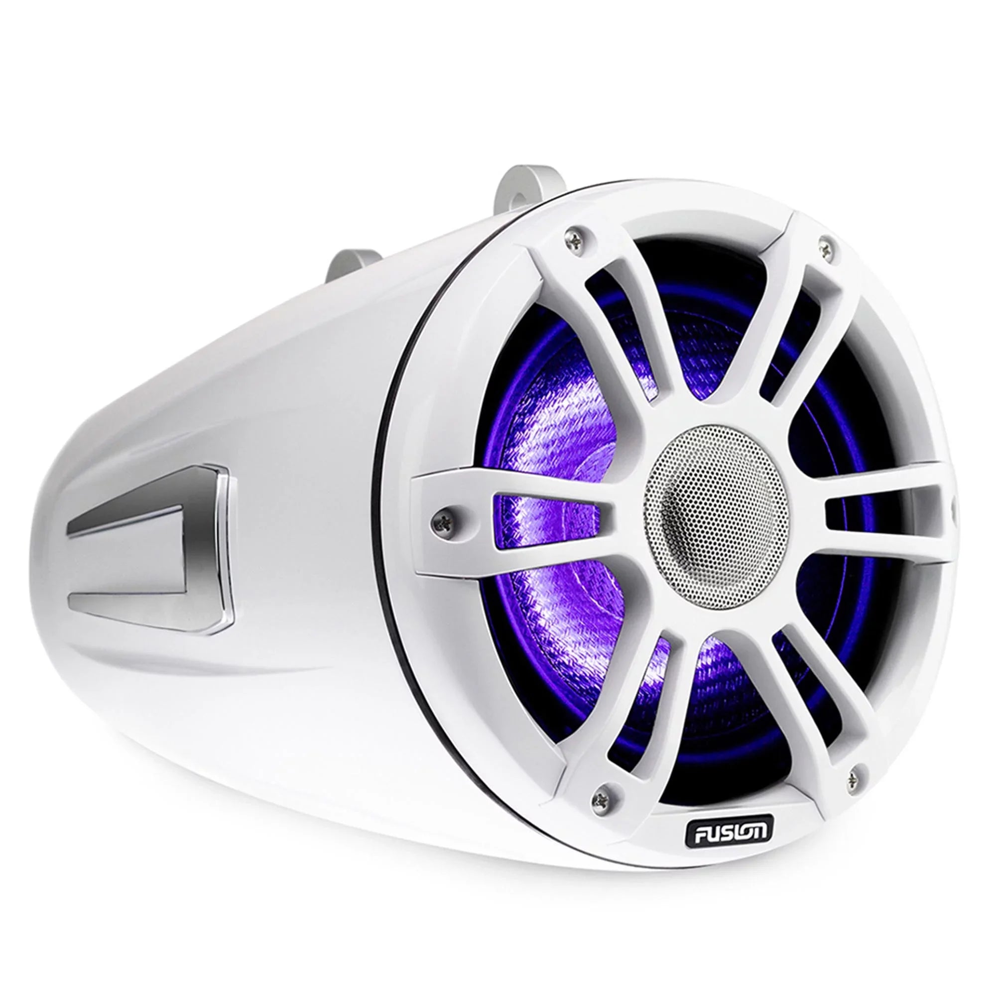 7.7'' 4-Channel Sports Clamps SG-FLT772SPW Tower Swivel Fusion White and Amplifier with Speaker SG-DA41400
