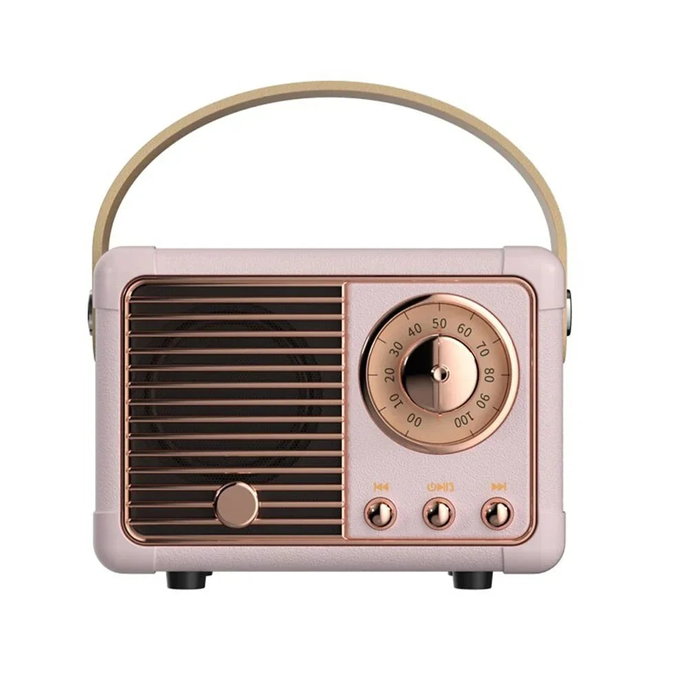 Portable Smart Music Speaker Quality Box High Subwoofer Wireless Card Radio Creative Outdoor Mini Cute Retro