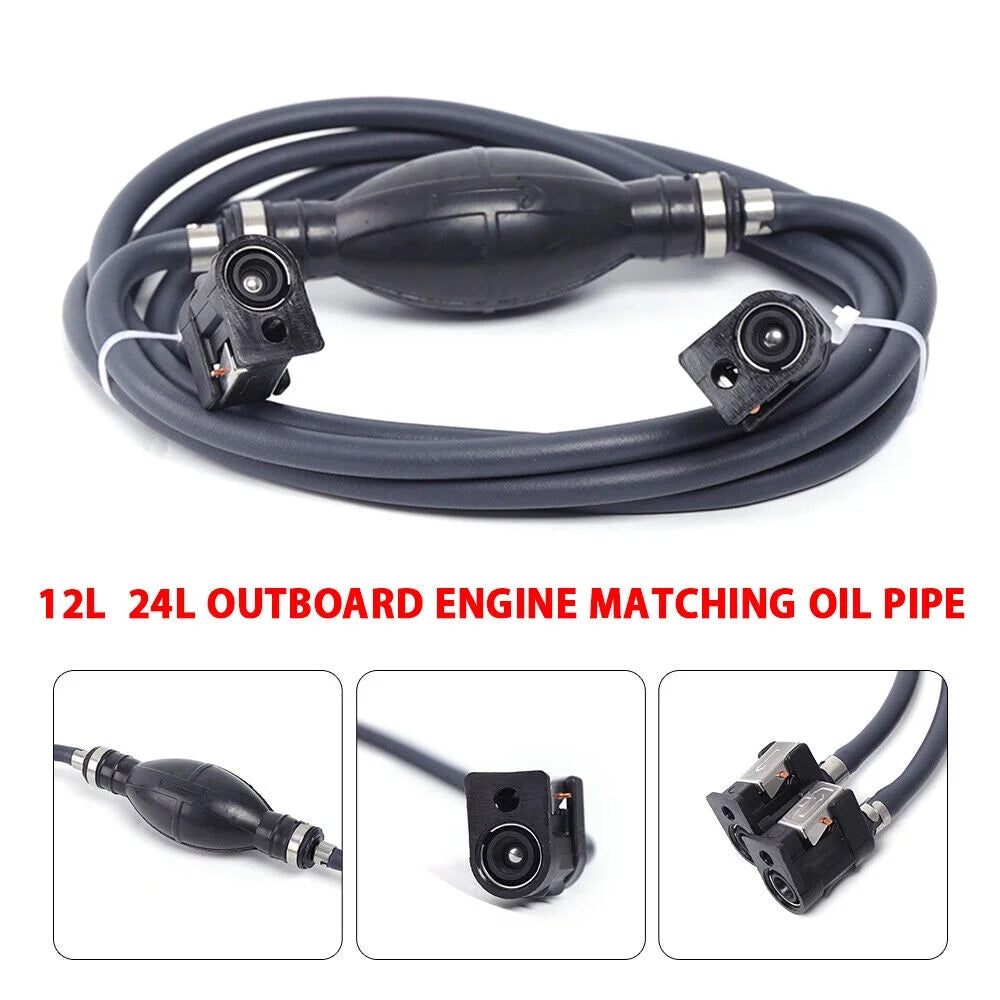 Inflatable Suitable Pump Boat Marine Tank Fuel Tubing Engine Assembly Tubing Connector Kayak Oil Miumaeov Hose Tank Outboard Tube Connector Storage Fuel Gas Boat Boat Outboard Tank for Kit
