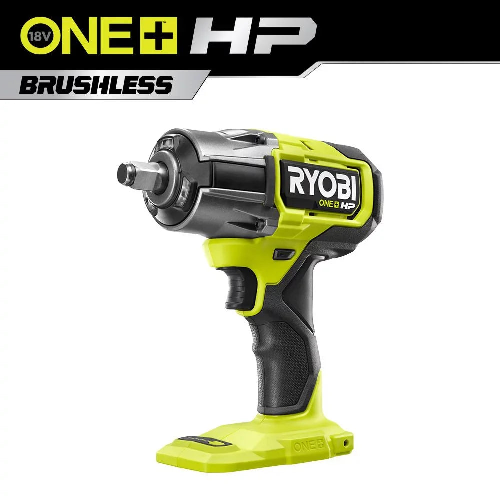 Cordless ONE+ (Tool HP Brushless (P262) in. 4-Mode RYOBI Wrench Impact 1/2 18V Only)