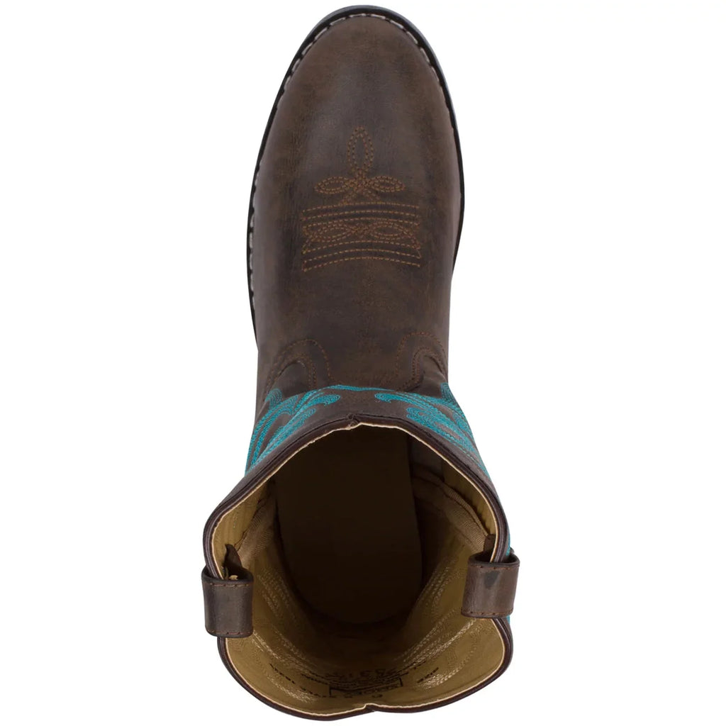(1623C-13.5R) Boots, Color: R Monterey SMOKY Brown, MOUNTAIN Kids BOOTS Size: Width: 13.5, Western