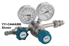 Purity psi Regulator 0-250 High Stainless Single Threadless Cylinder CGA-346 Stage Steel Airgas Seat