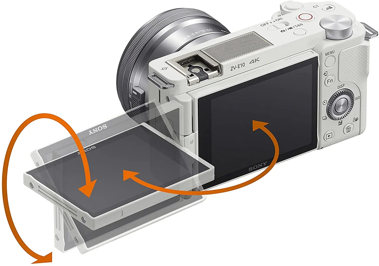 Lens - Interchangeable Camera Alpha - ZV-E10 Sony Vlog Mirrorless Kit ILCZVE10LW White APS-C