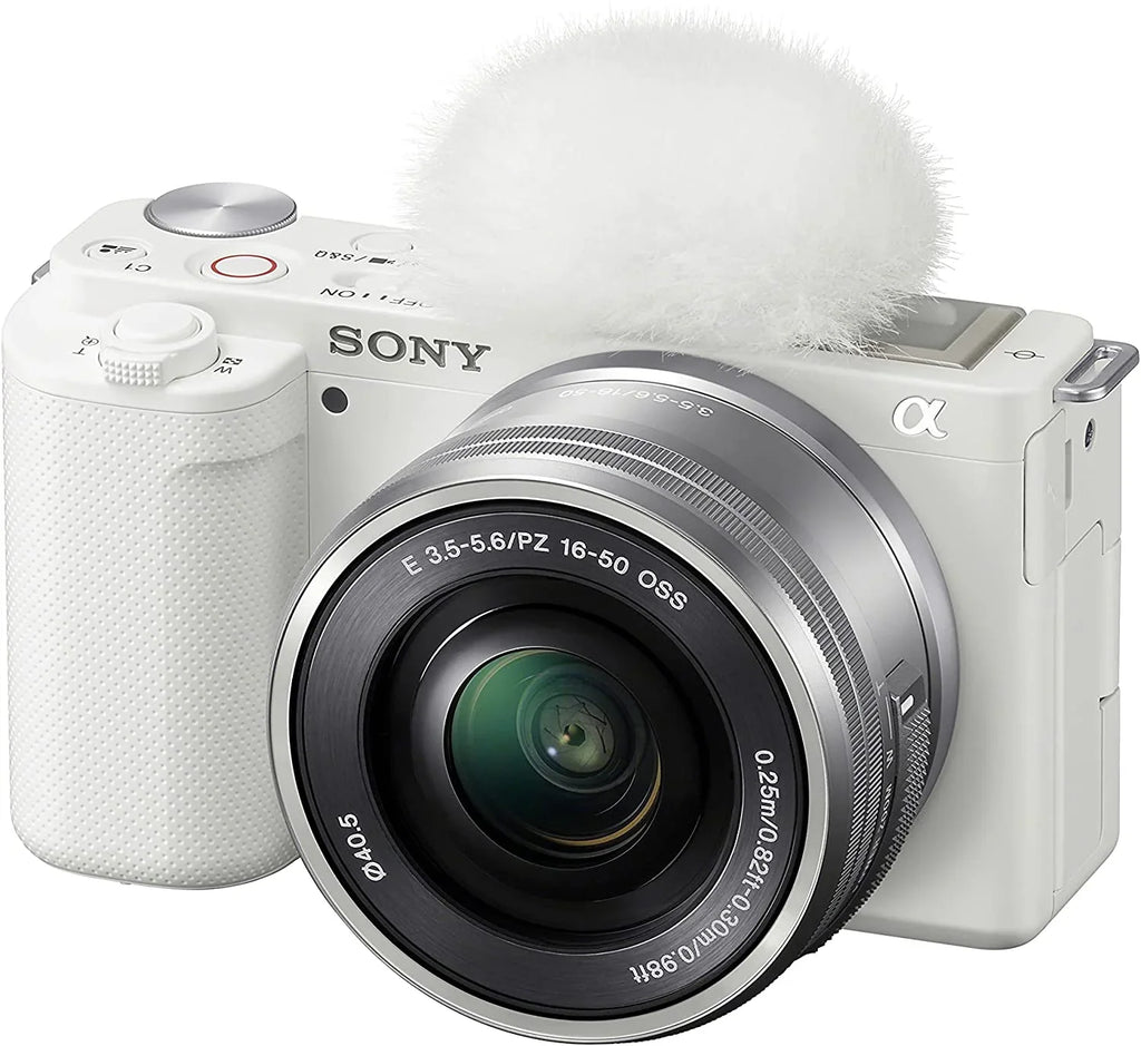 Lens - Interchangeable Camera Alpha - ZV-E10 Sony Vlog Mirrorless Kit ILCZVE10LW White APS-C