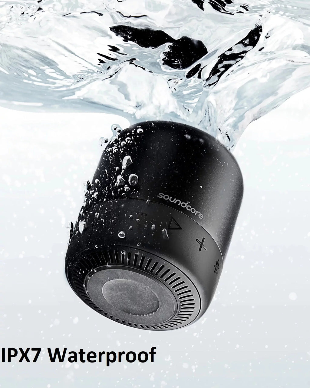 IPX7 | Speaker Soundcore | | | Mini A3107Z11 by Playtime Portable Anker- 2 Waterproof 15-Hour Black