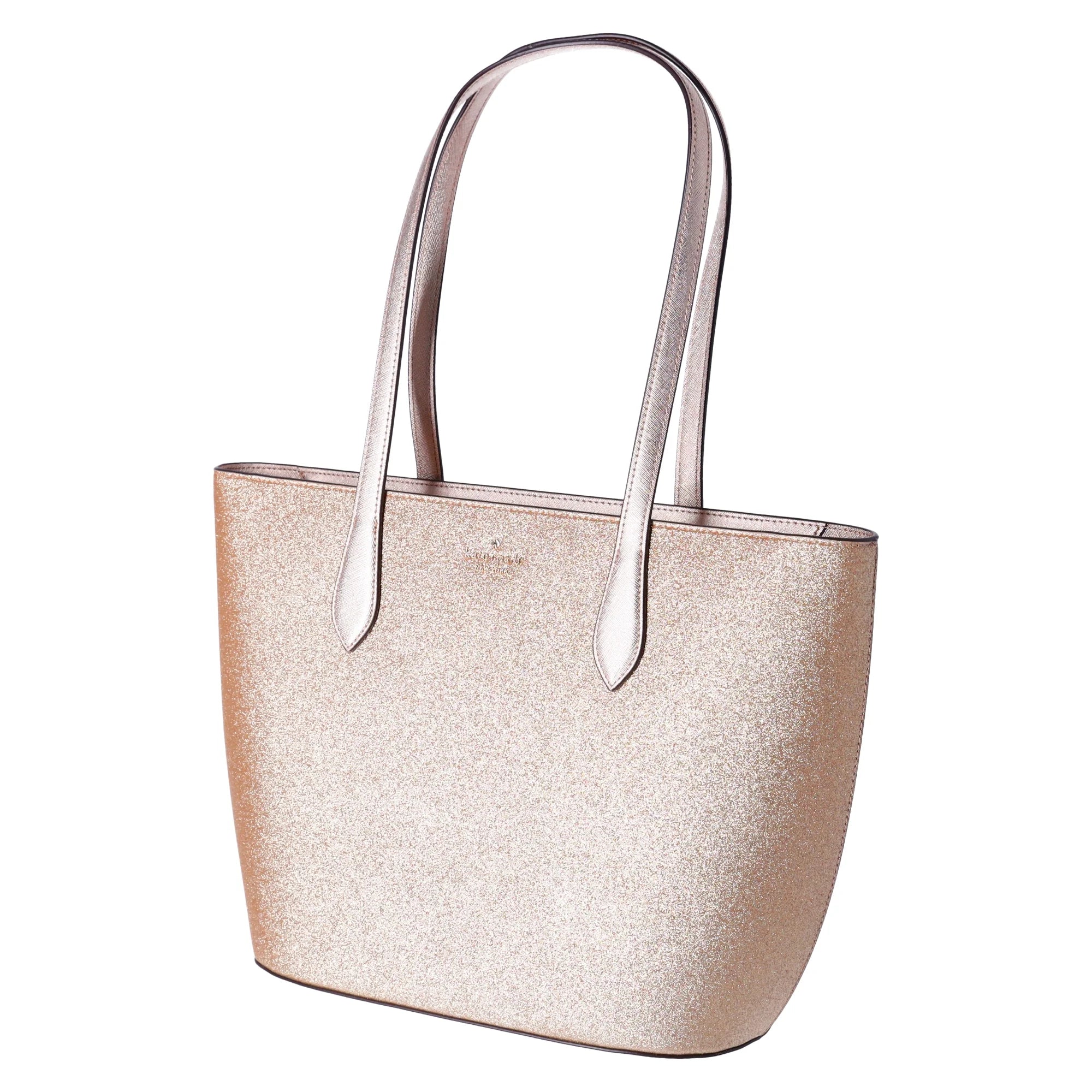 Holiday Tote Kate Top Bag Gold Spade Shoulder Glimmer Zip Large Glitter