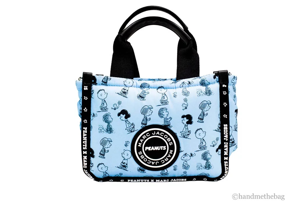 Handbag Peanuts Crossbody X Mini Nylon Tote Air Puffy Purse Marc Jacobs Bag Blue