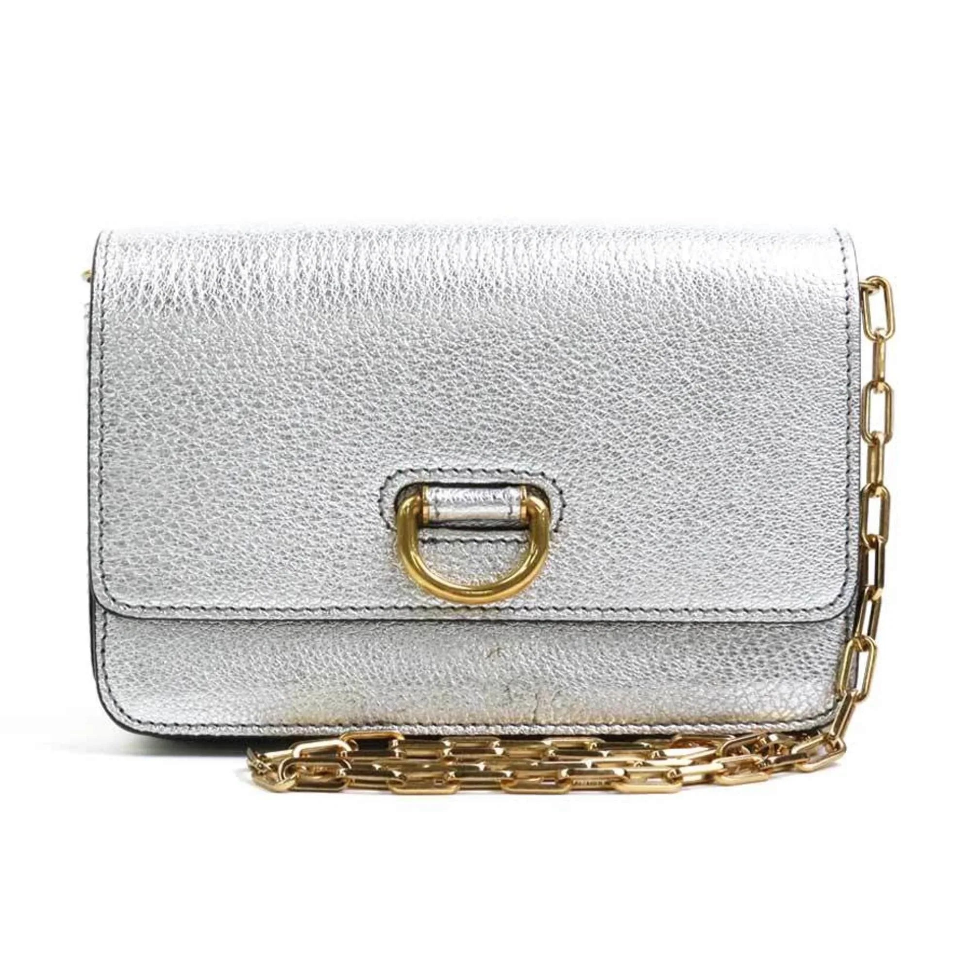 Pre-Owned shoulder (Good) leather silver ladies diagonal bag Burberry BURBERRY