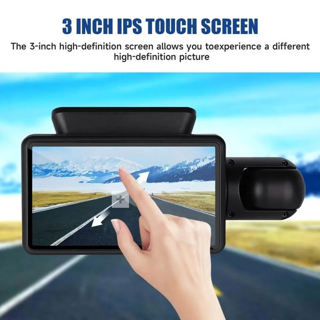 Cam Wide Loop Rear, 1080P Vision 170° and Front G-Sensor Dash Angle, Camera Night Dash SYTHERS Recording,