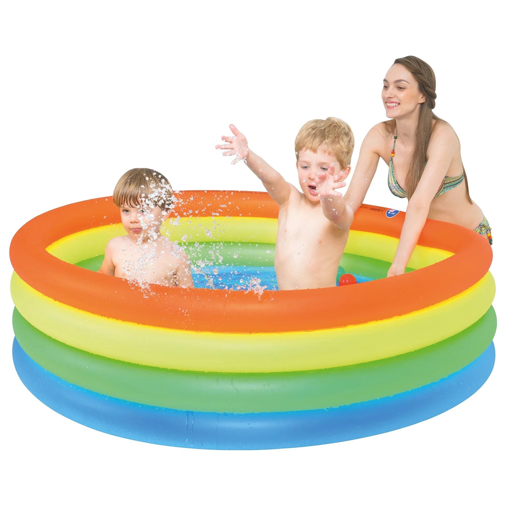 59" Pool Vibrantly Inflatable Colored Pool Swimming Central Children's