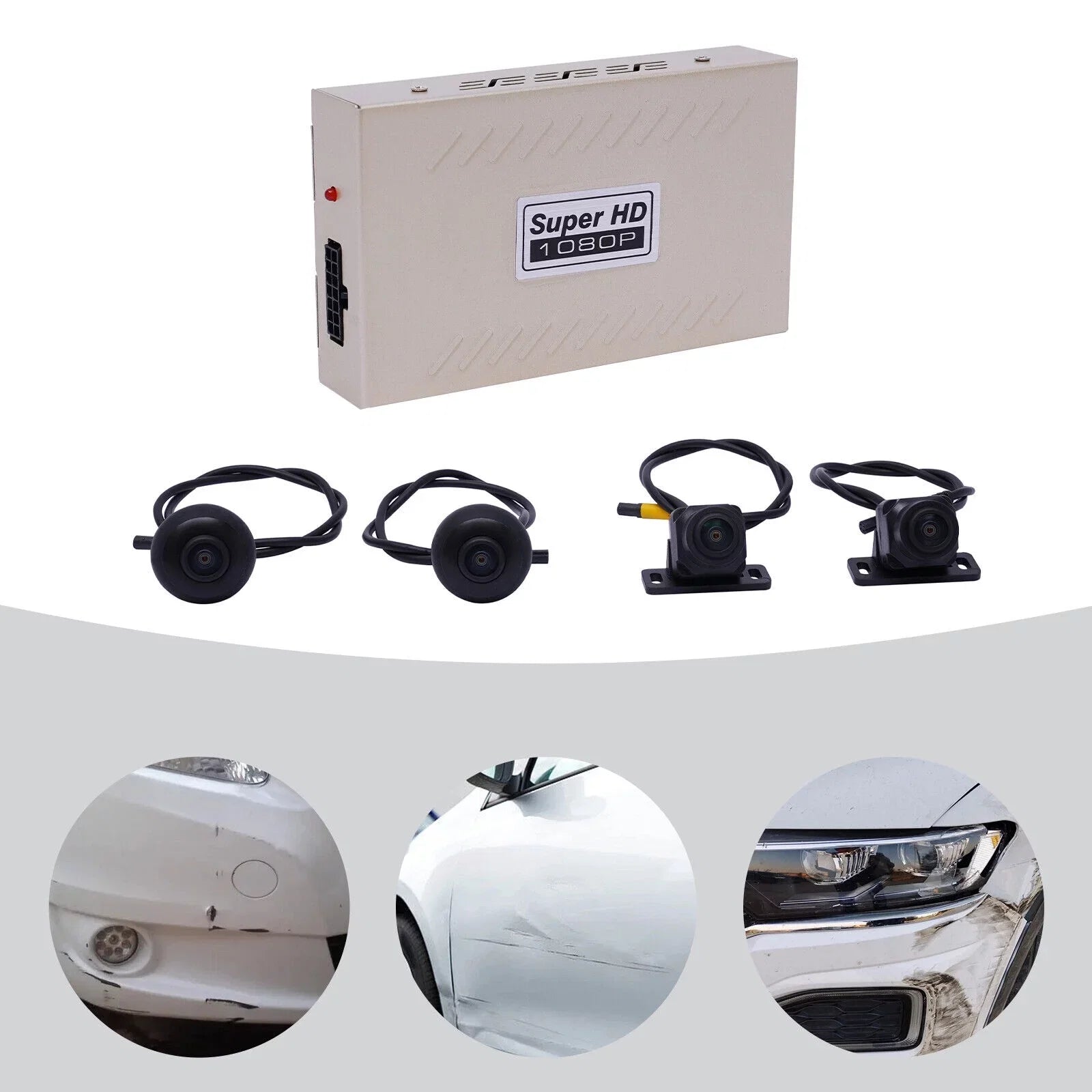 for 1080P Surround View 360 Recording Dash Degree Bird Rear DVR Miumaeov Car System Cars Kit 4-Camera Cam View