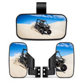 Polaris Clamp Center View Mirrors 900 1000 Set Mirrors X3 with Can-Am UTV 1.75"-2" Compatible Bar RZR Rear