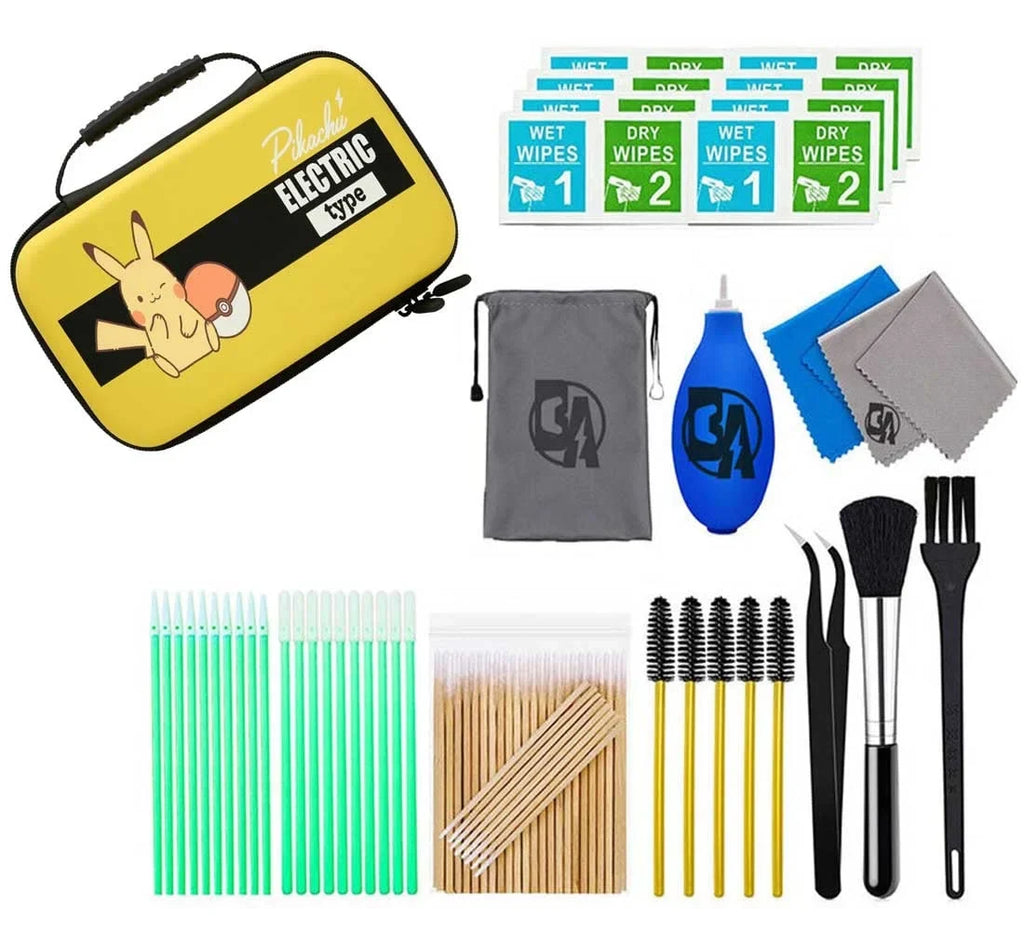 Protection Switch or Pikachu Manual Bolt Nintendo Cleaning for Nintendo Electric - PowerA Lite Nintendo - OLED Bundle Switch Case - With Type Model, Like Switch Kit Axtion New
