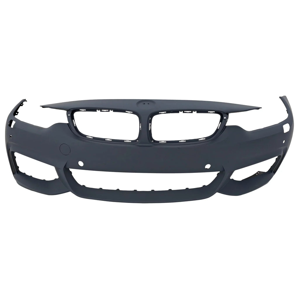 COVER BMW Sport Primed with Compatible with Front 4-SERIES Line Sensor PDC For HLW M Holes/Cam 2014-2018 Conv/Coupe/HB- CAPA BUMPER