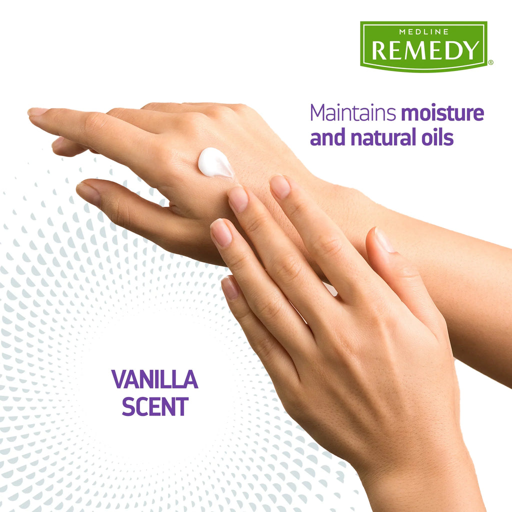 oz, Count, and Clinical Body fl Vanilla Medline Skin Cream, Face Remedy 24 Scent, 2 Cream Moisturizing