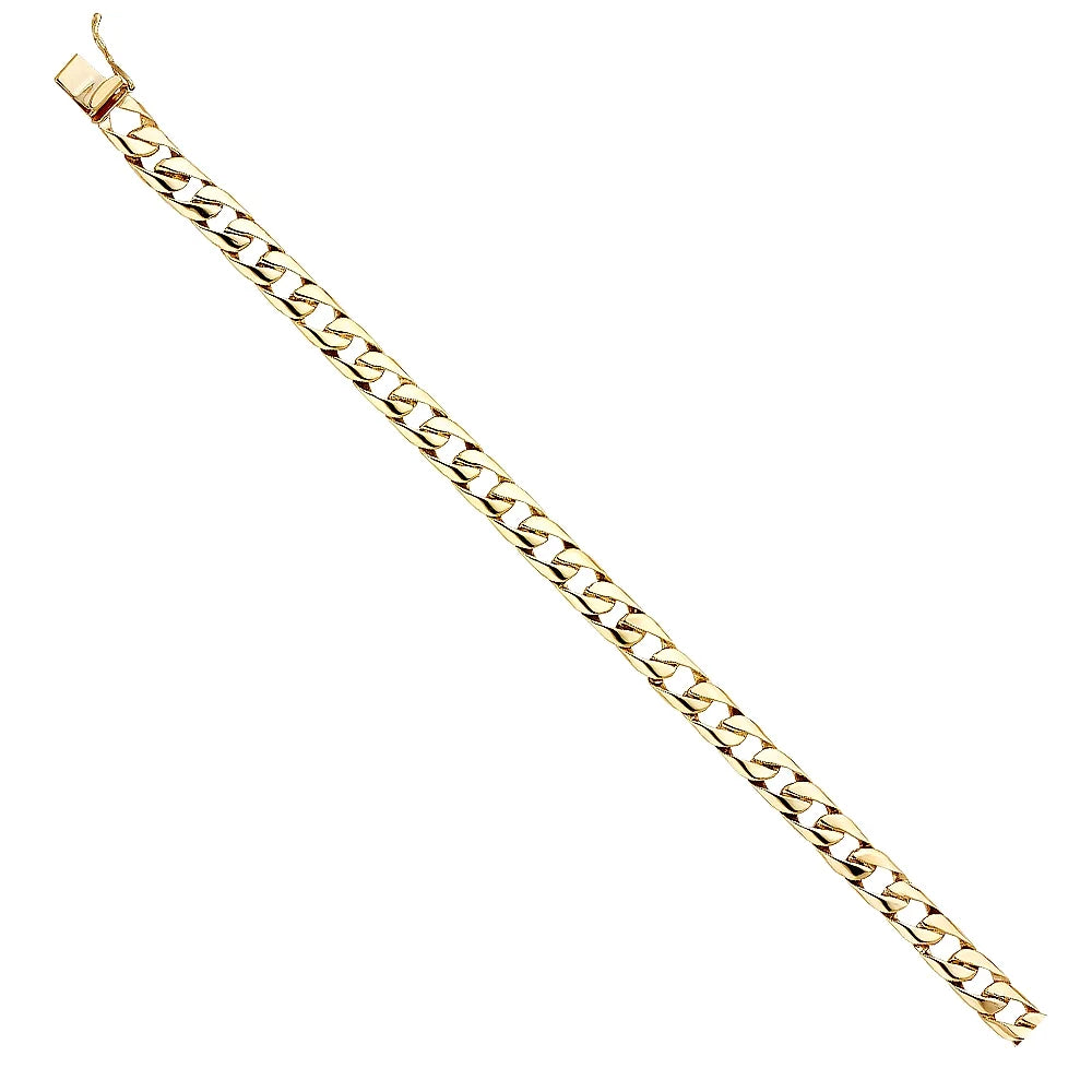 Men Link Bracelet Weight Gold Yellow Men’s Jewelry | Elegant Gift - and 14.7 for | Gold Cuban 8" Chain 14KY Bracelets Women for | 14k