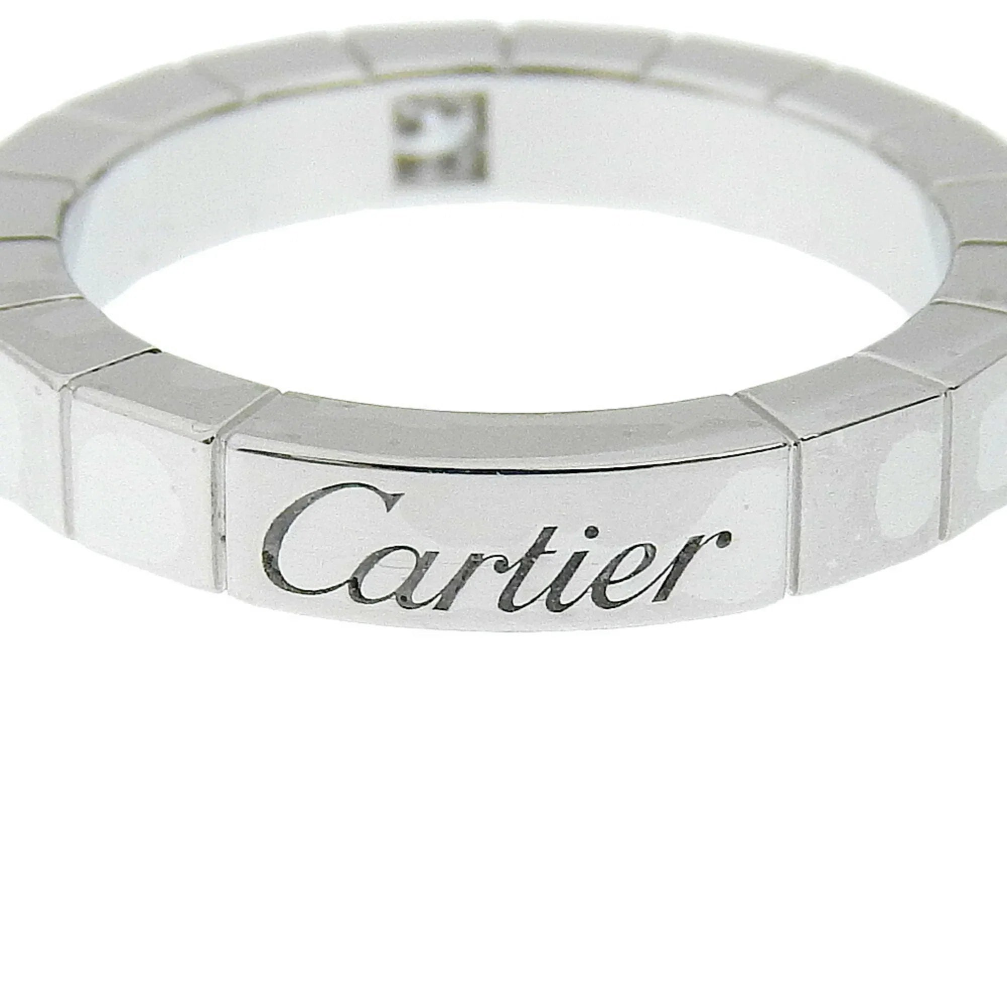 Cartier 1P (Good) White Ring Diamond Women's Lanieres Gold 5.8g I220823087 x Pre-Owned K18 Approx. CARTIER