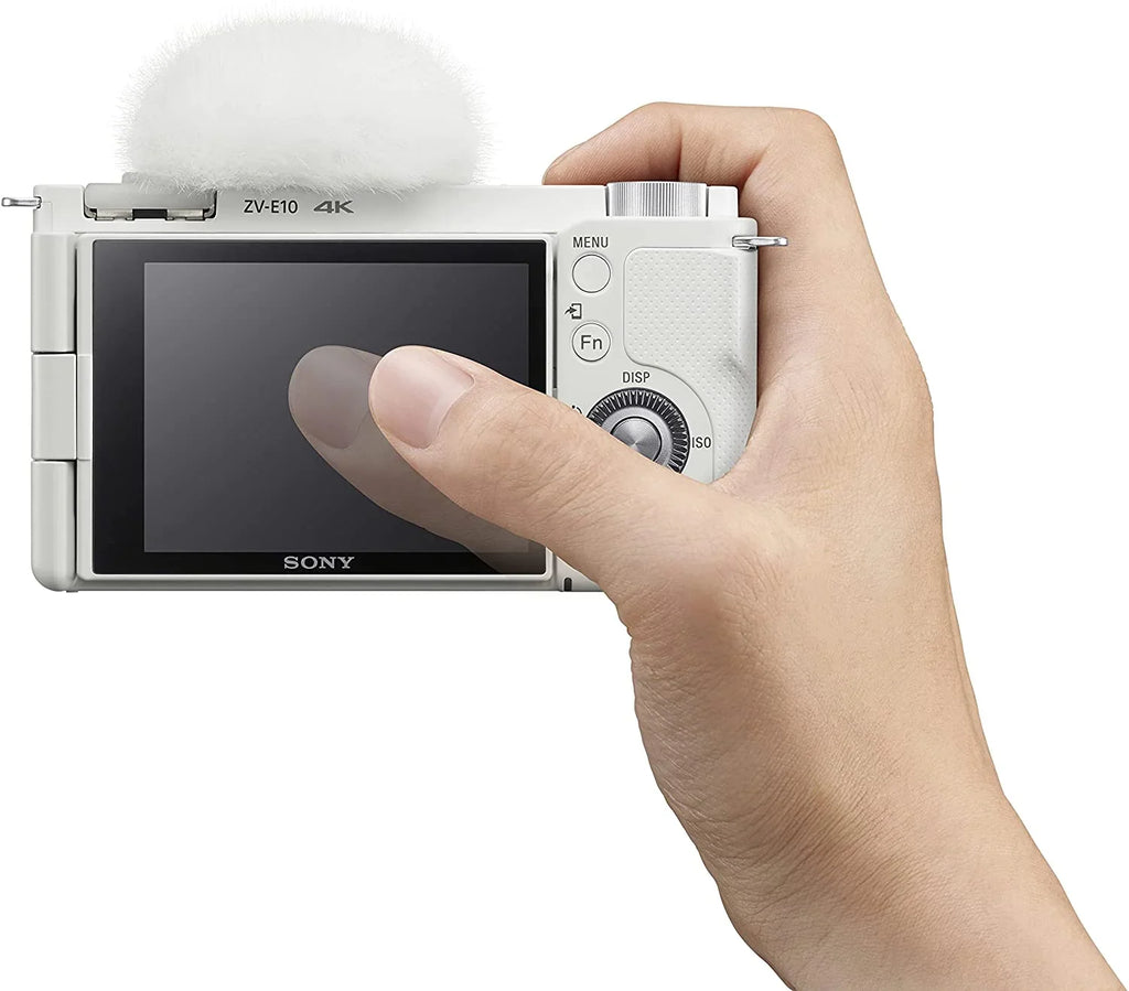 Lens - Interchangeable Camera Alpha - ZV-E10 Sony Vlog Mirrorless Kit ILCZVE10LW White APS-C