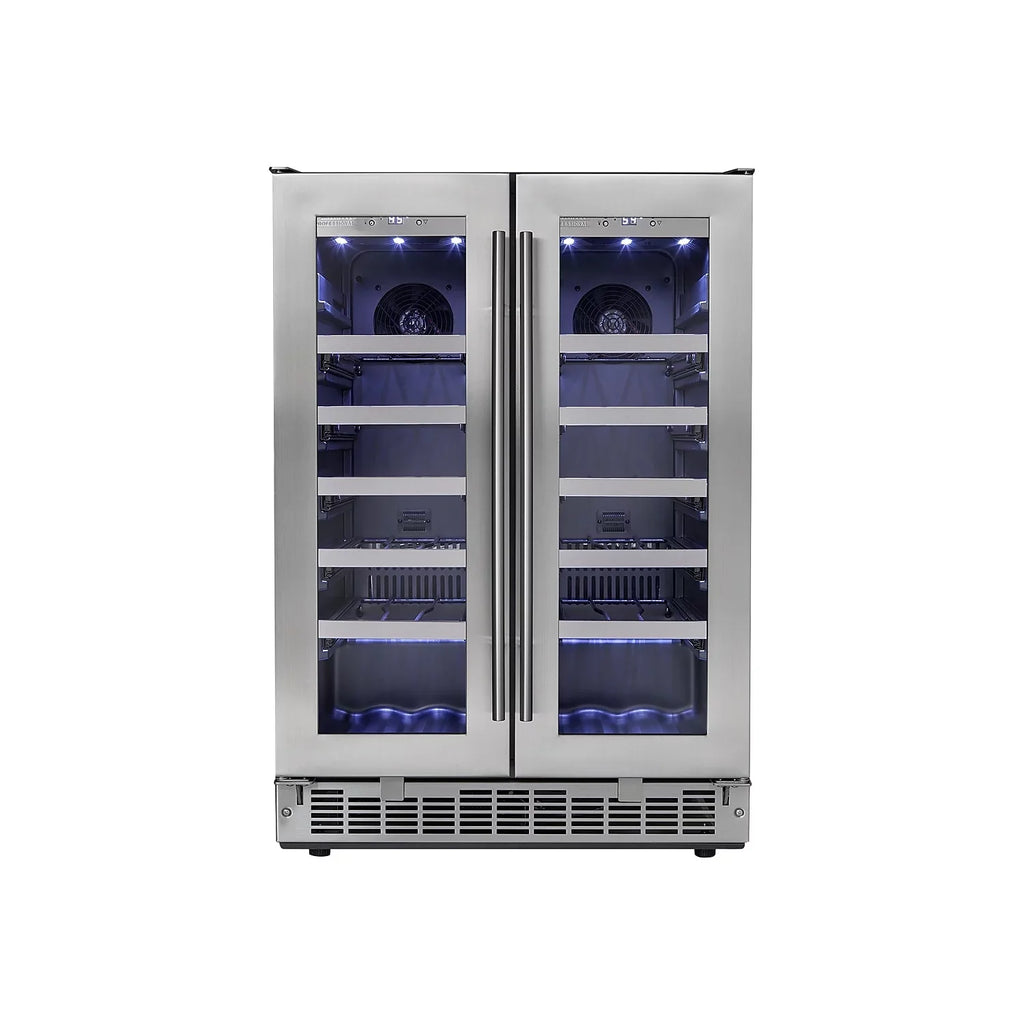 Danby Napa Door 24\" Dual-Zone French Cooler Wine DWC047D1BSSPR