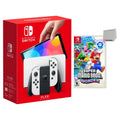 Joy‑Cons White Super Switch OLED and with Bundle Mario Bros Nintendo Wonder