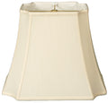 Designs Shade Royal Cut Rectangle 17" Lamp Inverted Eggshell Corners