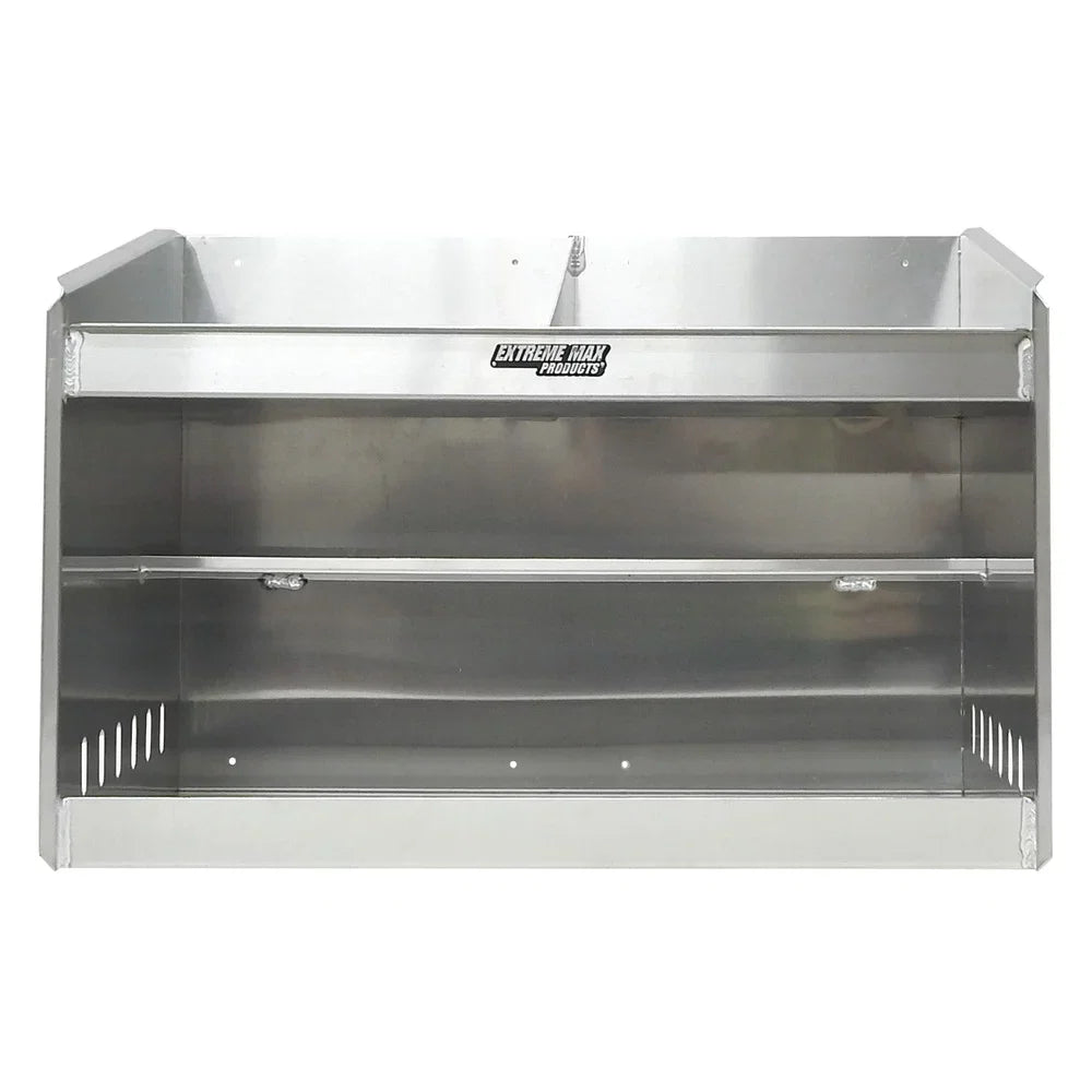 Dual Extreme 5001.6056 Race Storage Shelf Helmet Organizer Max for Cabinet Garage Aluminum Deluxe Enclosed Bay Trailer Shop Holder Storage