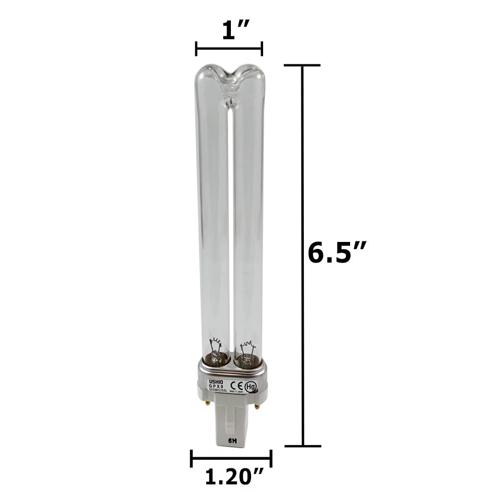 Germicidal Lamp 9W GPX9 Pressure USHIO Mercury-Arc Low