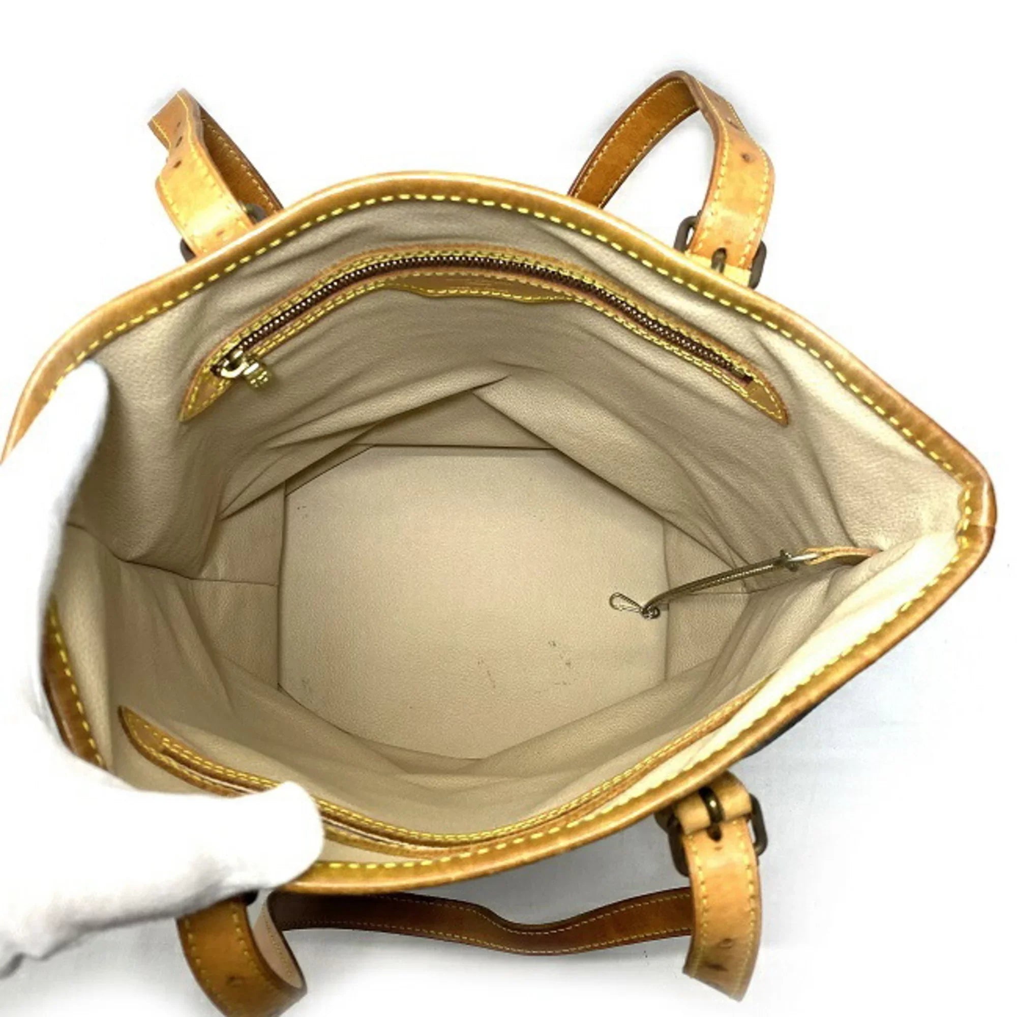 (Good) Bucket Nume Women's LOUIS VUITTON Tote M42236 Canvas Brown FL0093 Pre-Owned Bag Beige Louis Handbag GM Monogram Leather Vuitton