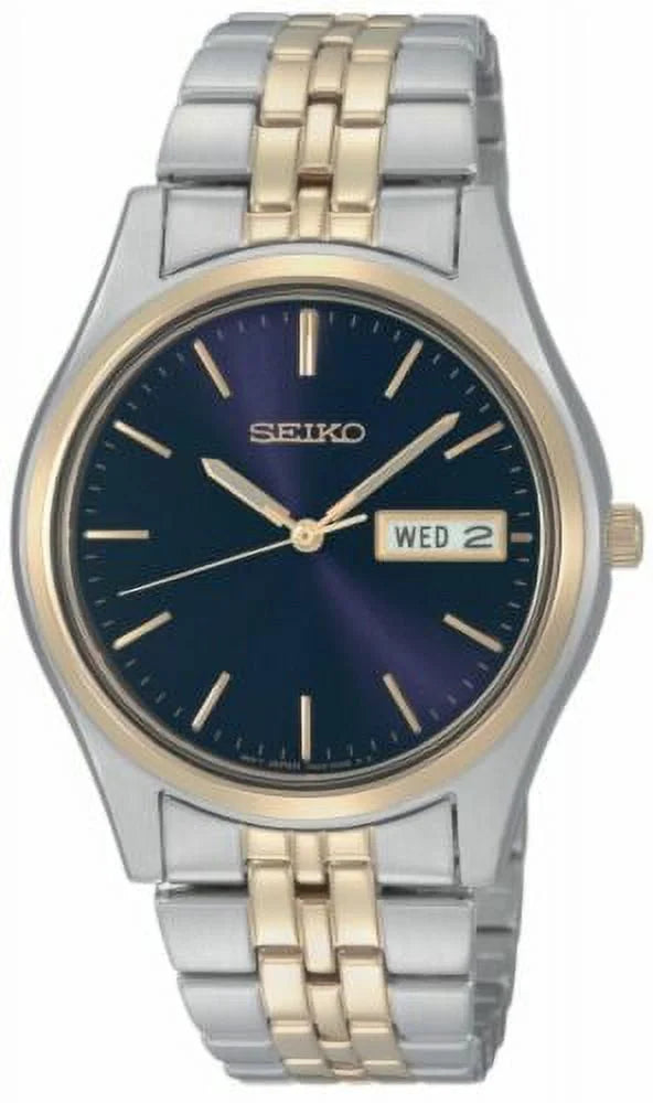 Seiko Men's Two-tone Blue Dress Watch Dial Sgga54
