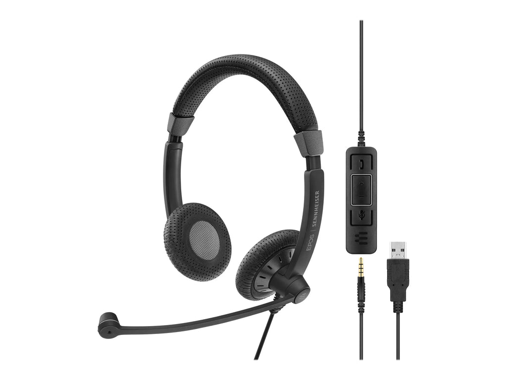 '- on-ear SC wired - Plus Culture EPOS Mobile MS USB - black 75 - headset -