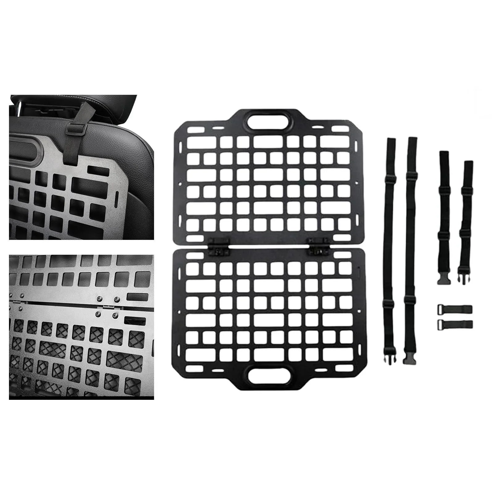 Auto Seatback Organizer Truck Hanging Plate funtasica Modular Seat Seat Car Storage Panel for Parts Panel Back Auto Automotive Molle