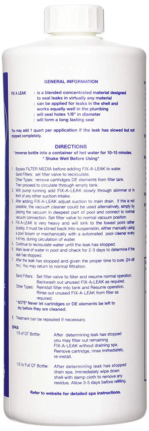 oz Marlig 32 Pool Leak - Fix-A-Leak Spa and Sealer
